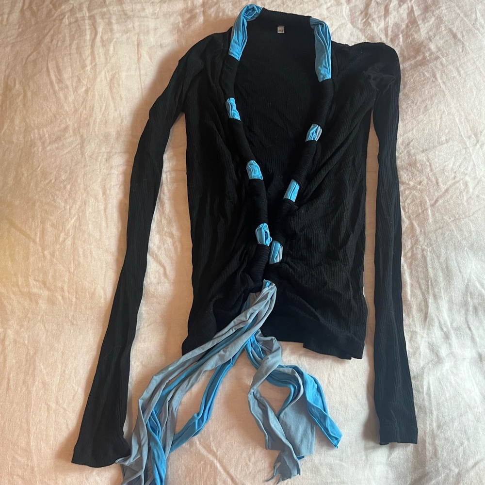 Stylish Black and Blue Women's Top